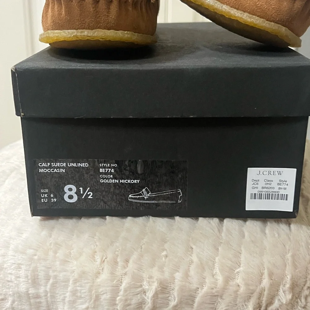 NWT Women’s Brown Suede Loafers- J Crew - Picture 2 of 4